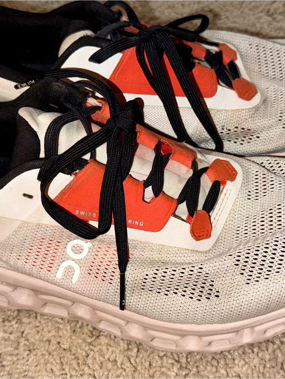 On Cloudflyer 4 Women’s Size 9 White Orange Running Shoes